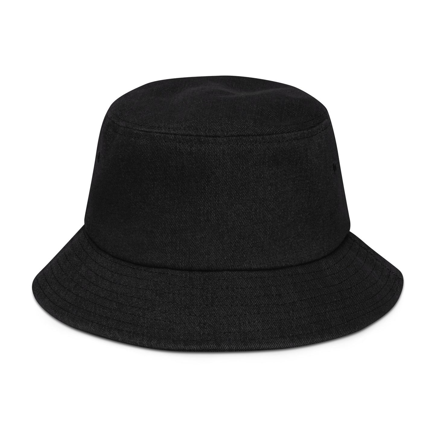 Embroidered Denim Bucket Hat