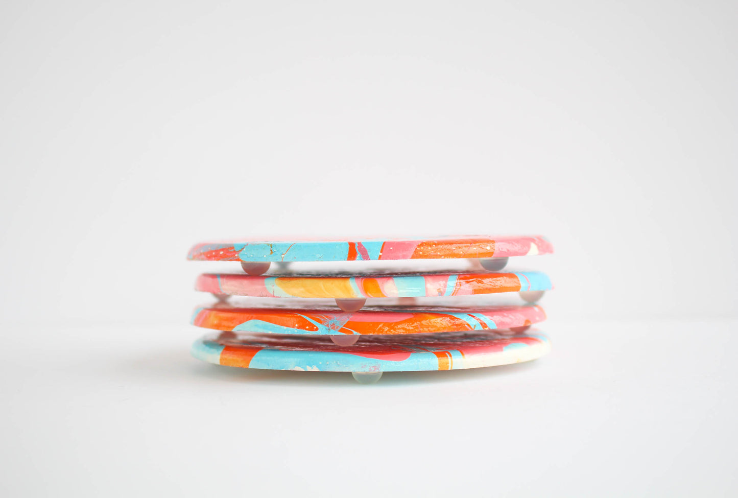 Miami Marbled Coasters (Pack of 4)