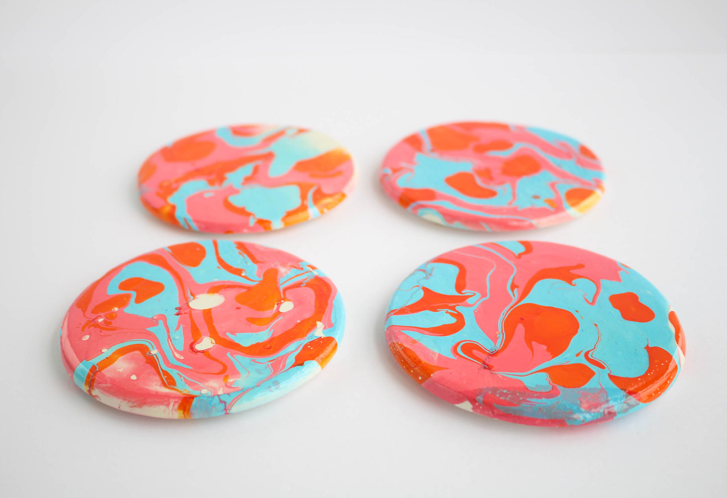 Miami Marbled Coasters (Pack of 4)