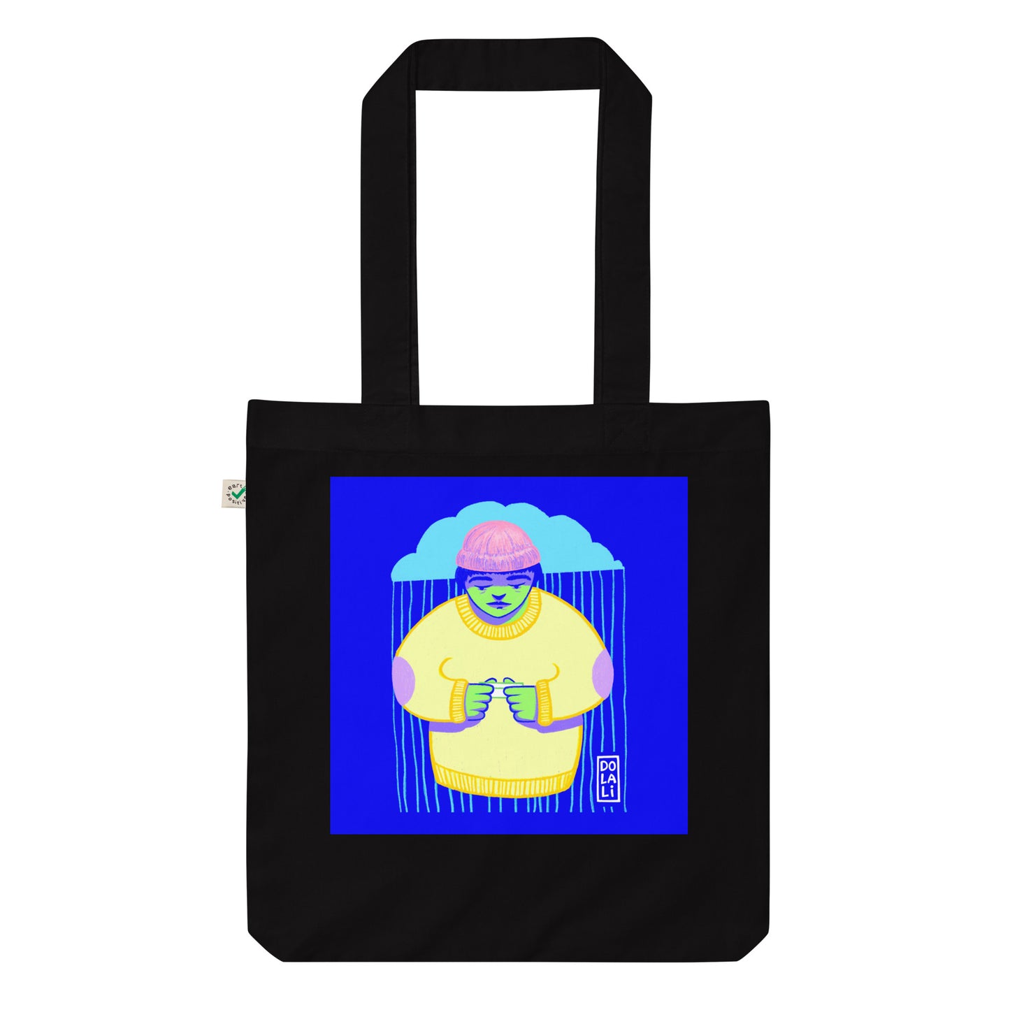 Purple Blues Organic Cotton Tote Bag